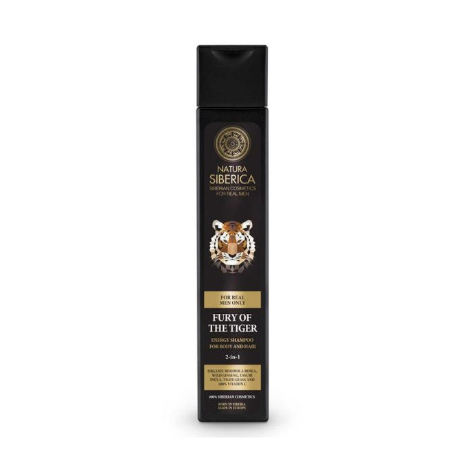 Natura Siberica Men energizující šampon na vlasy i tělo Fury of the Tiger 250 ml