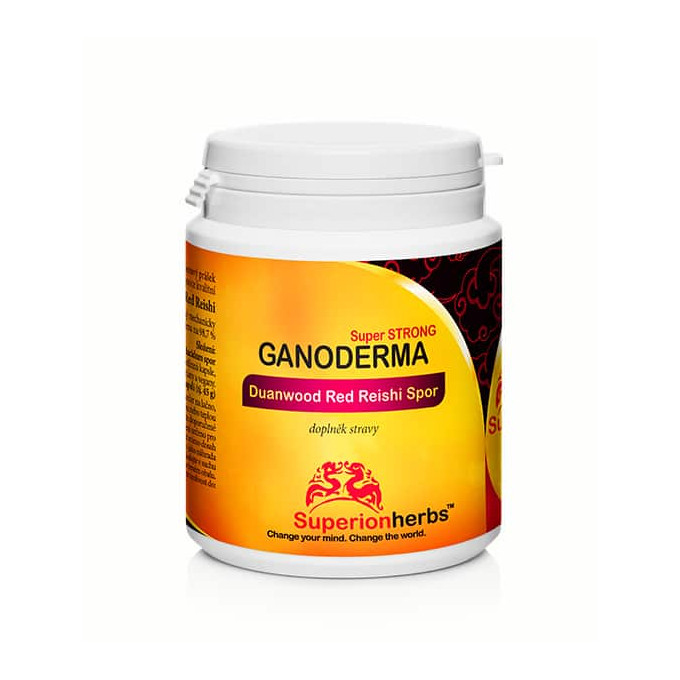 Superionherbs Ganoderma 100% spórový prášek 90 kapslí