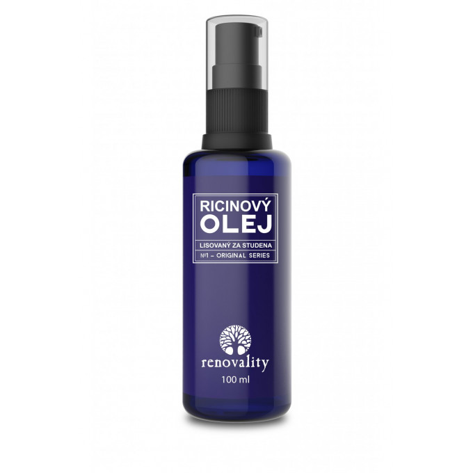 Renovality Ricinový olej za studena lisovaný 100 ml