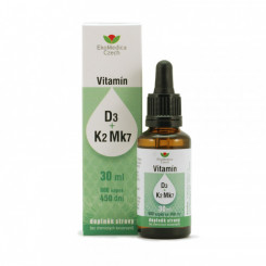 EkoMedica Vitamíny D3 + K2 Mk7 v kapkách 30 ml