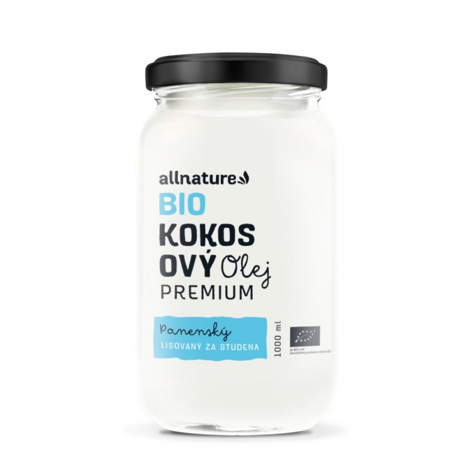 Allnature Premium kokosový olej bio 1000ml