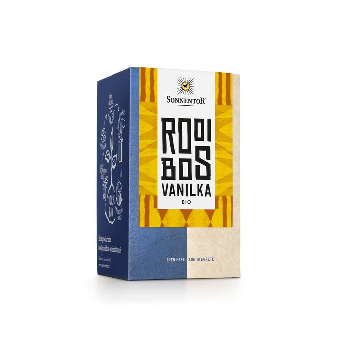 Sonnentor Rooibos vanilka čaj bio porcovaný jednokomorový 20 g