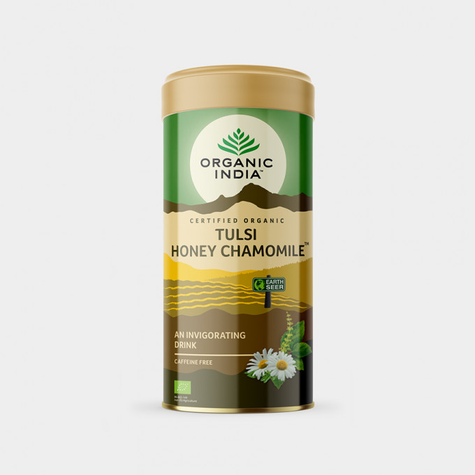 Organic India Tulsi med a heřmánek BIO 100 g