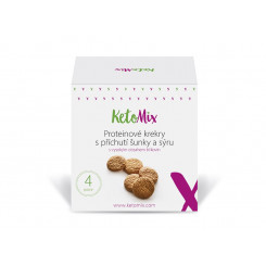KetoMix Proteinové krekry - šunka a sýr 4 porce