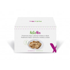KetoMix Proteinové chipsy s příchutí smetany a cibule (4 porce)
