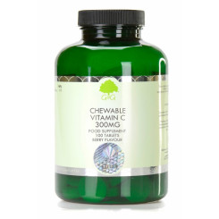 G&G Vitamins Malinové žvýkací tablety s vitaminem C 300 mg 100 tablet