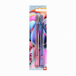 Curaprox Zubní kartáček Ultra Soft 5460 2-pack COLORFUL CURLS edition