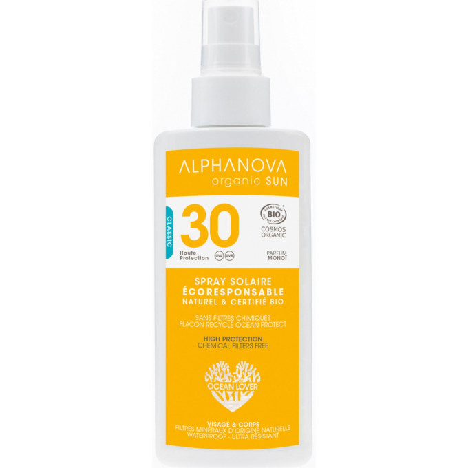 Alphanova opalovací krém spray SPF30 125 g