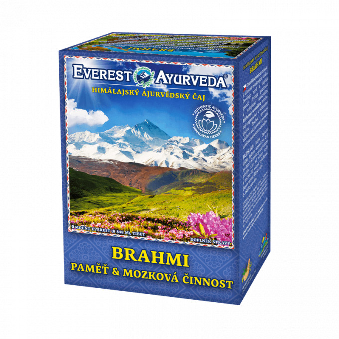 Everest Ayurveda BRAHMI himalájský bylinný čaj podporující mozkovou činnost a paměť 100 g