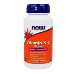 NOW Foods Vitamin K2 100mcg 100 kapslí