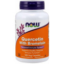 NOW Foods Quercetin + Bromelain 120 kapslí