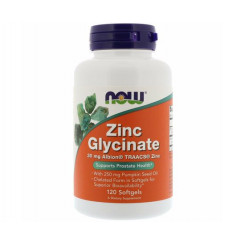 NOW Foods Zinek Glycinát 30 mg + Dýňový olej, 120 kapslí