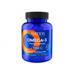 Natios Omega-3 Premium Anchovies, 1000 mg, 100 kapslí