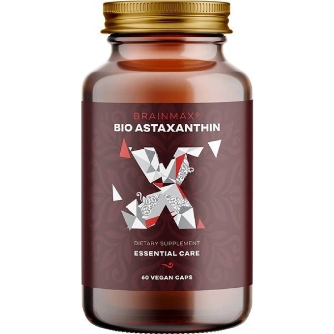 BrainMax Astaxanthin BIO 8 mg 60 rostlinných kapslí