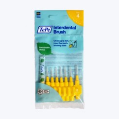 TePe Original mezizubní kartáčky z bioplastu 0,7 mm, žluté 8 ks