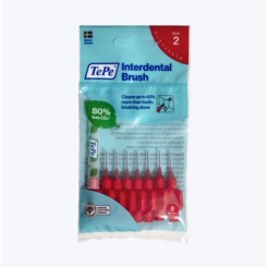 TePe Original mezizubní kartáčky z bioplastu 0,5 mm, červené 8 ks