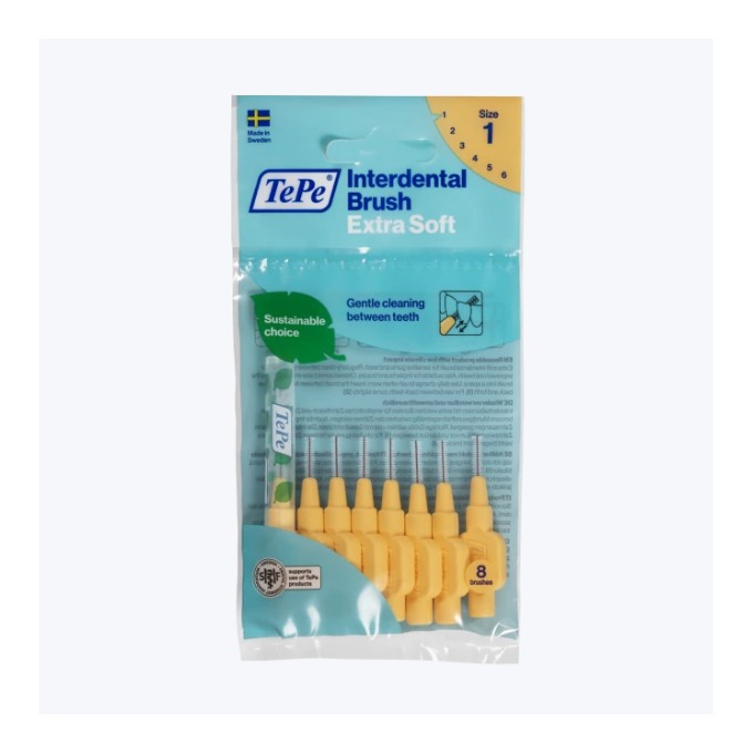 TePe Extra soft mezizubní kartáčky 0,45 mm, světle oranžové 8 ks