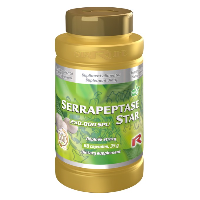 Starlife SERRAPEPTASE STAR 60 kapslí