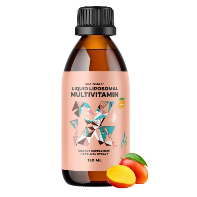 BrainMax KIDS Liquid Liposomal Multivitamin Mango 150 ml