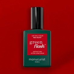 Manucurist Green Flash LED lak RED VELVET 15 ml