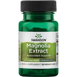 Swanson Magnolia Extract (extrakt z magnólie) 200 mg 30 rostlinných kapslí