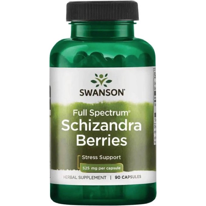 Swanson Schizandra Berries (Klanopraška čínská) 525 mg 90 kapslí