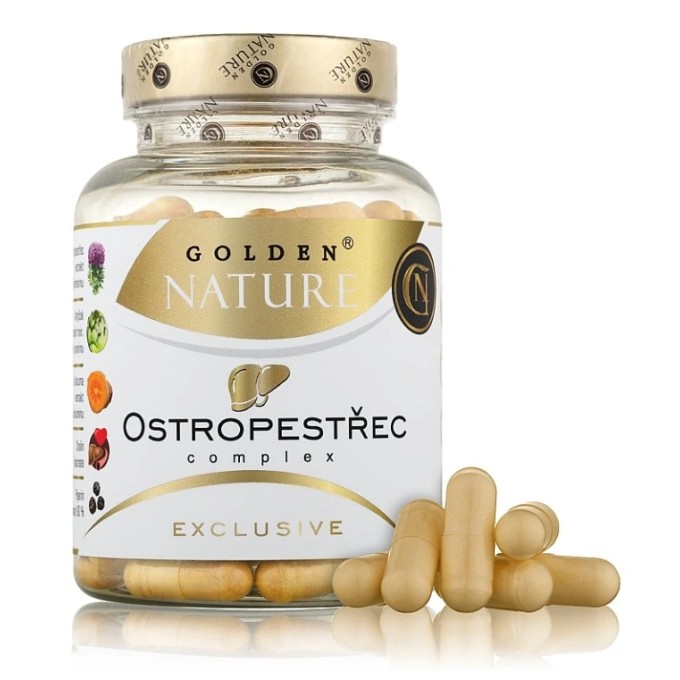 Golden Nature Exclusive Ostropestřec mariánský complex 100 kapslí