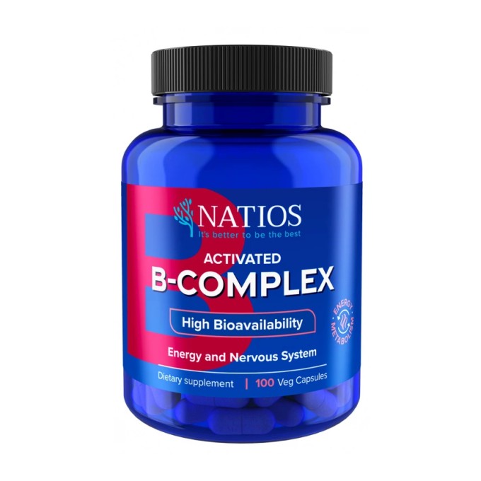 Natios Activated B-Complex 100 veganských kapslí