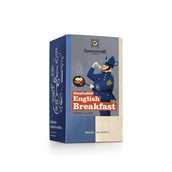 Sonnentor Povzbudivý English breakfast BIO černý čaj 18 sáčků