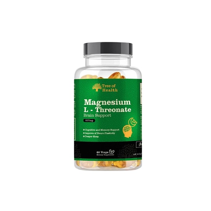 Tree of Health Magnesium L- Threonate 60 Vcaps