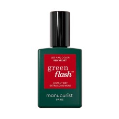 Manucurist Green Flash LED lak RED VELVET 15 ml