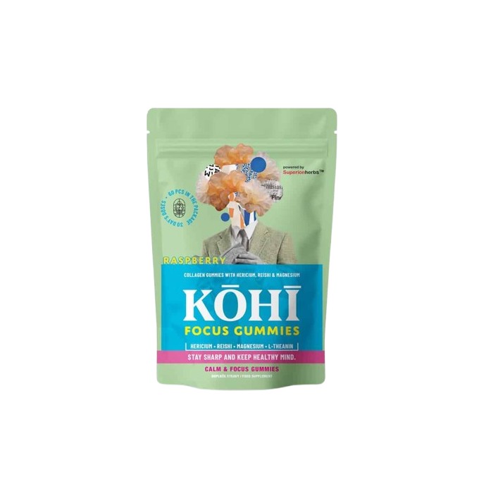 Superionherbs KOHI Focus Gummies 60 ks