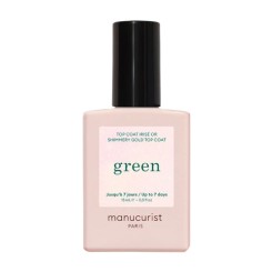 Manucurist Green Shimmery Top Coat Gold 15 ml