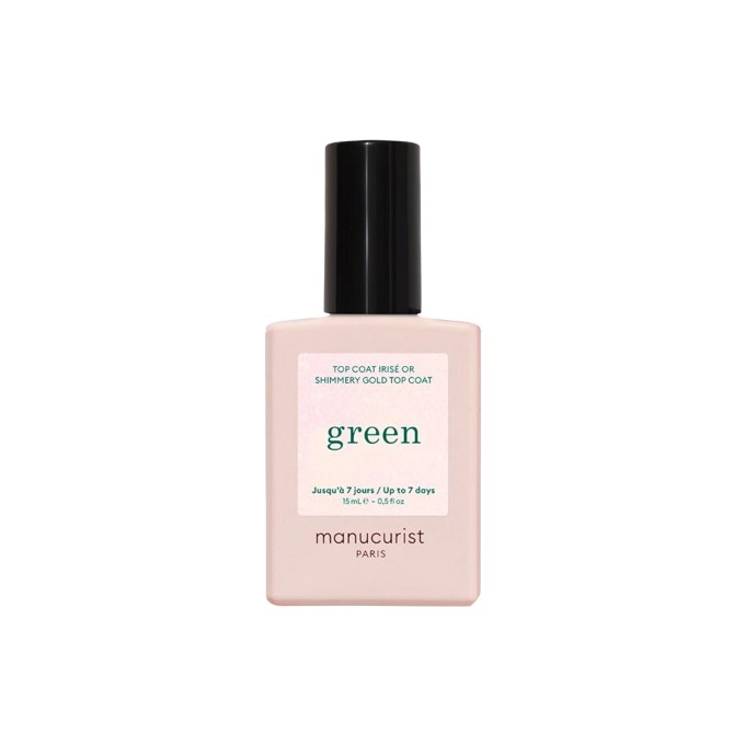 Manucurist Green Shimmery Top Coat Gold 15 ml