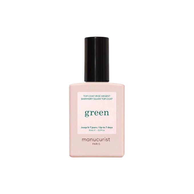 Manucurist Green Shimmery Top Coat Silver 15 ml