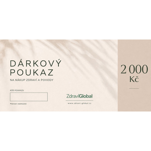 Dárkový poukaz 2000 Kč
