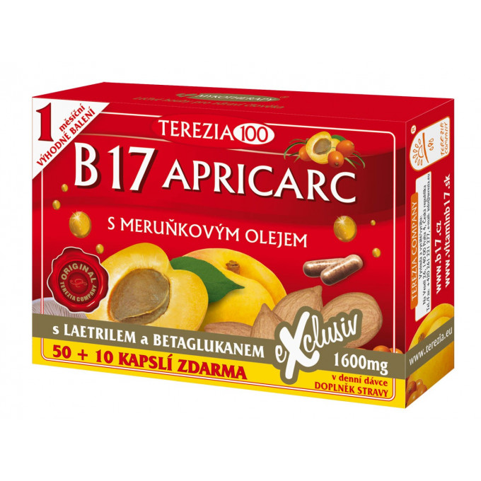 Terezia Company B17 Apricarc s meruňkovým olejem 60 kapslí